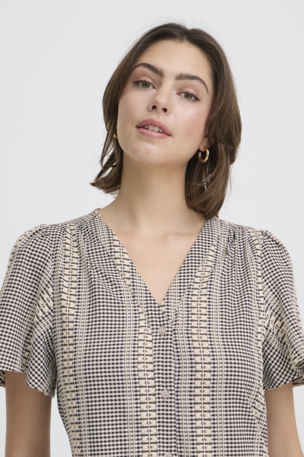 WOCLDR01283 Fransa Bronwen Patterned Sun Dress