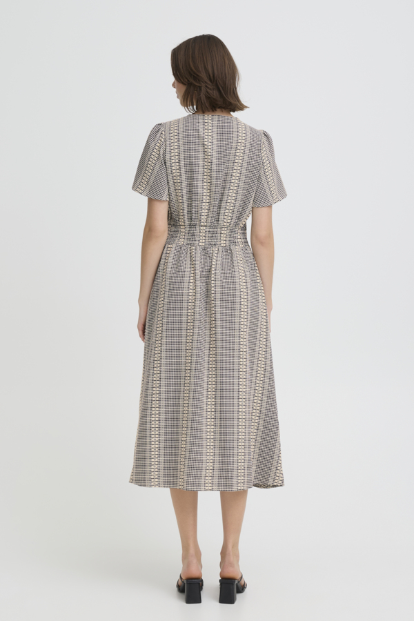 WOCLDR01287 Fransa Bronwen Patterned Sun Dress