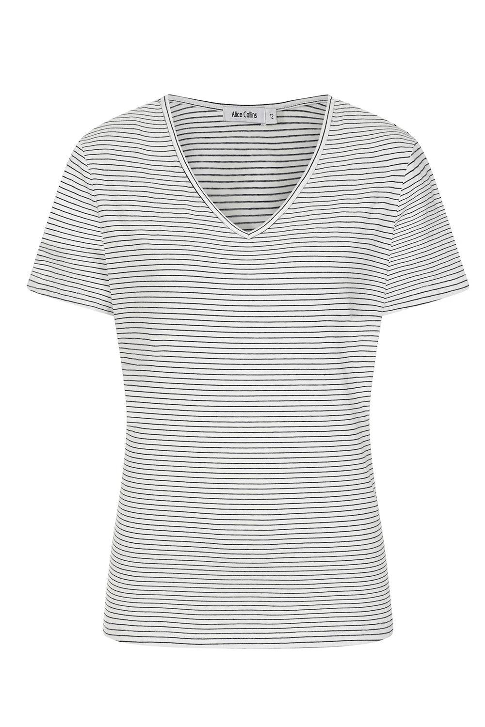 V-Neck Striped T-shirt