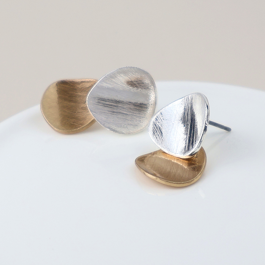 Abstract Shape Stud Earrings