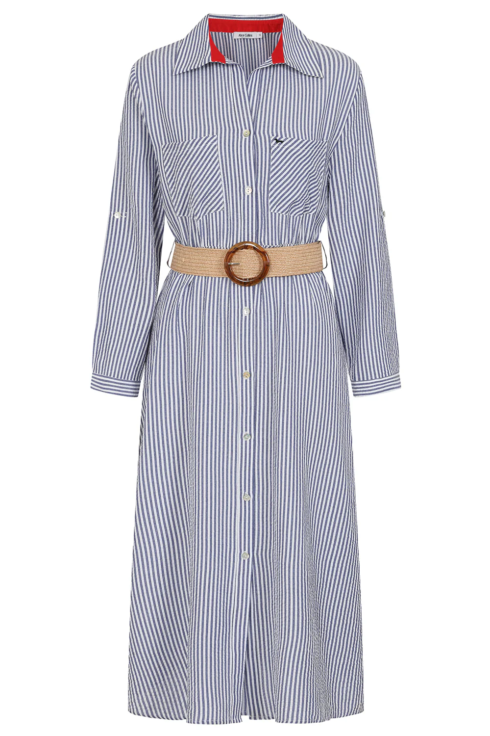 Amara Striped Shirt Dress