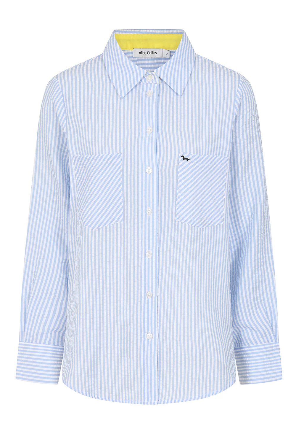 WOCLTP0115 - Blue Amara Striped Shirt