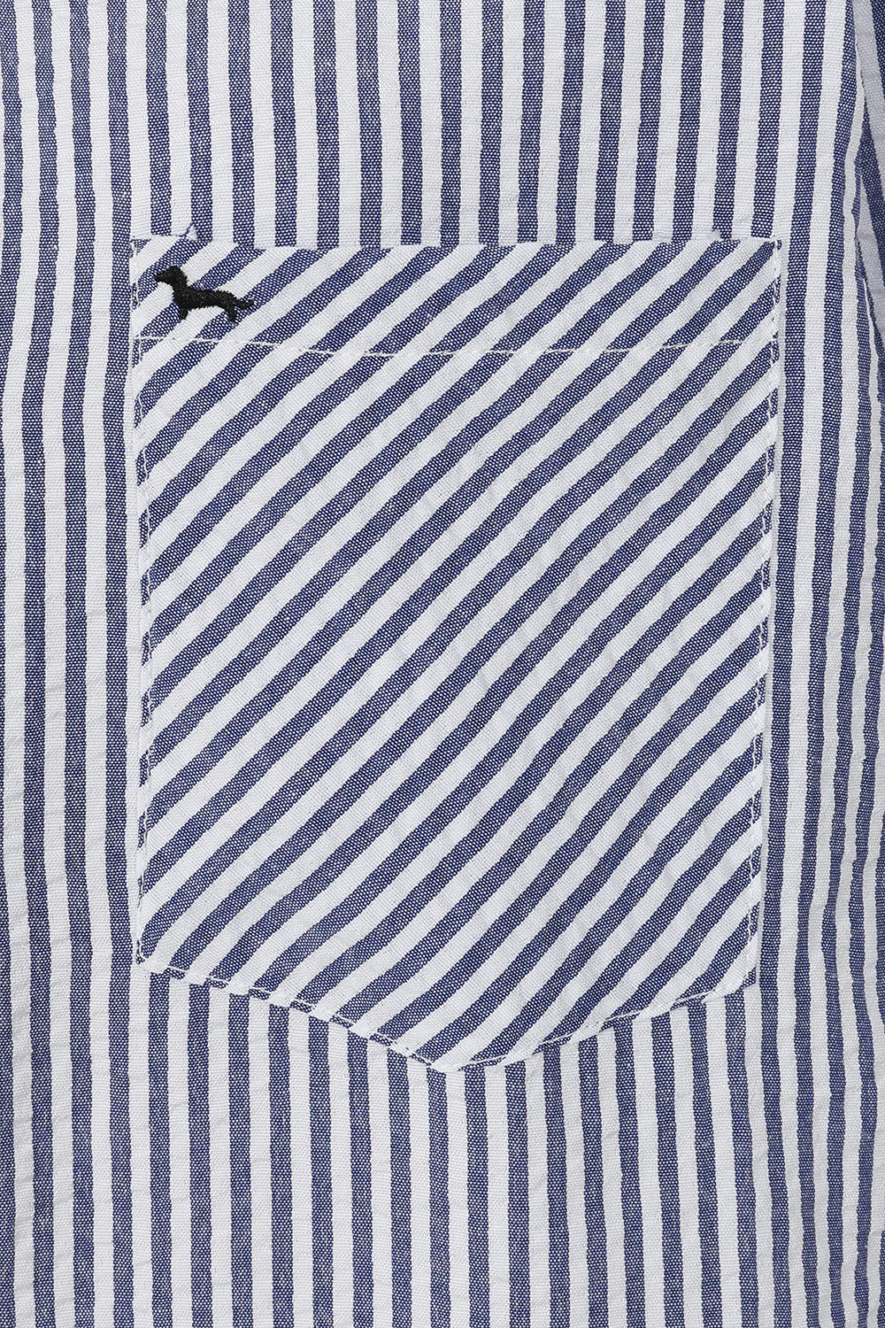 WOCLTP0115 - Navy 2 Amara Striped Shirt