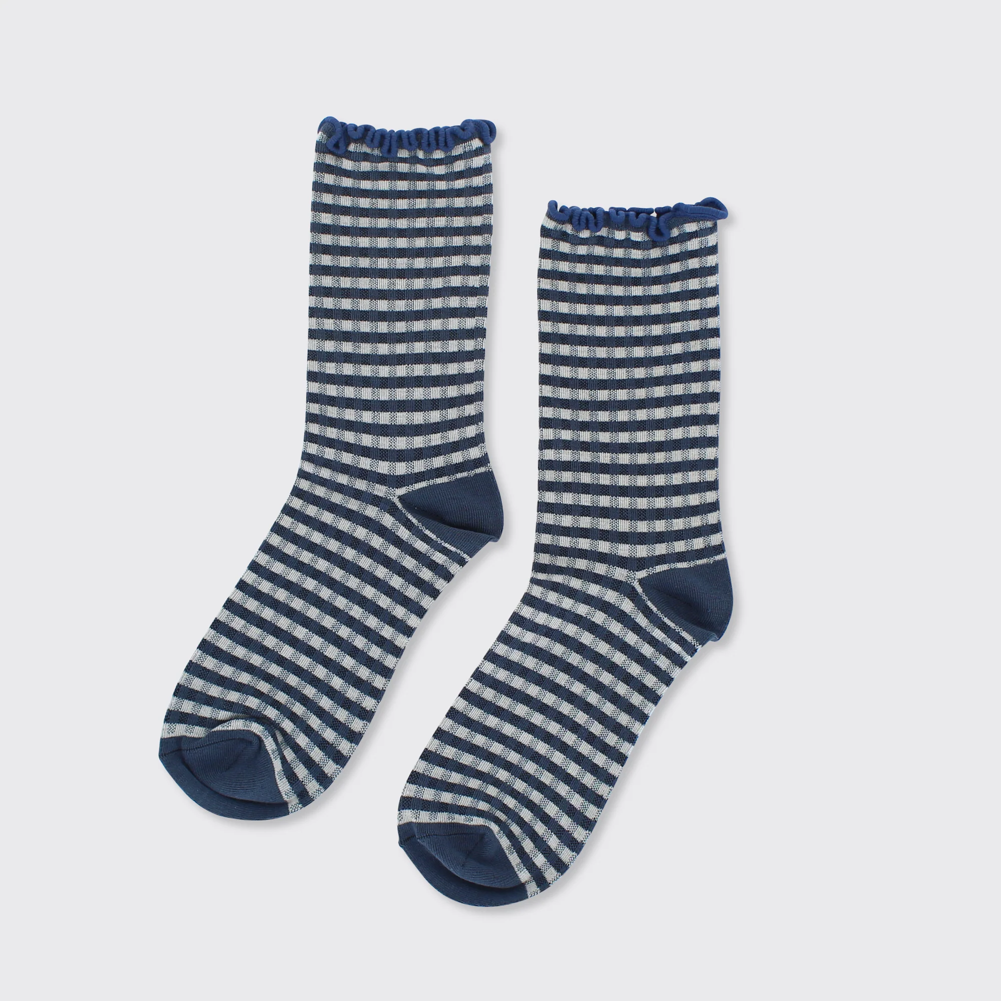 Gingham Frill Socks