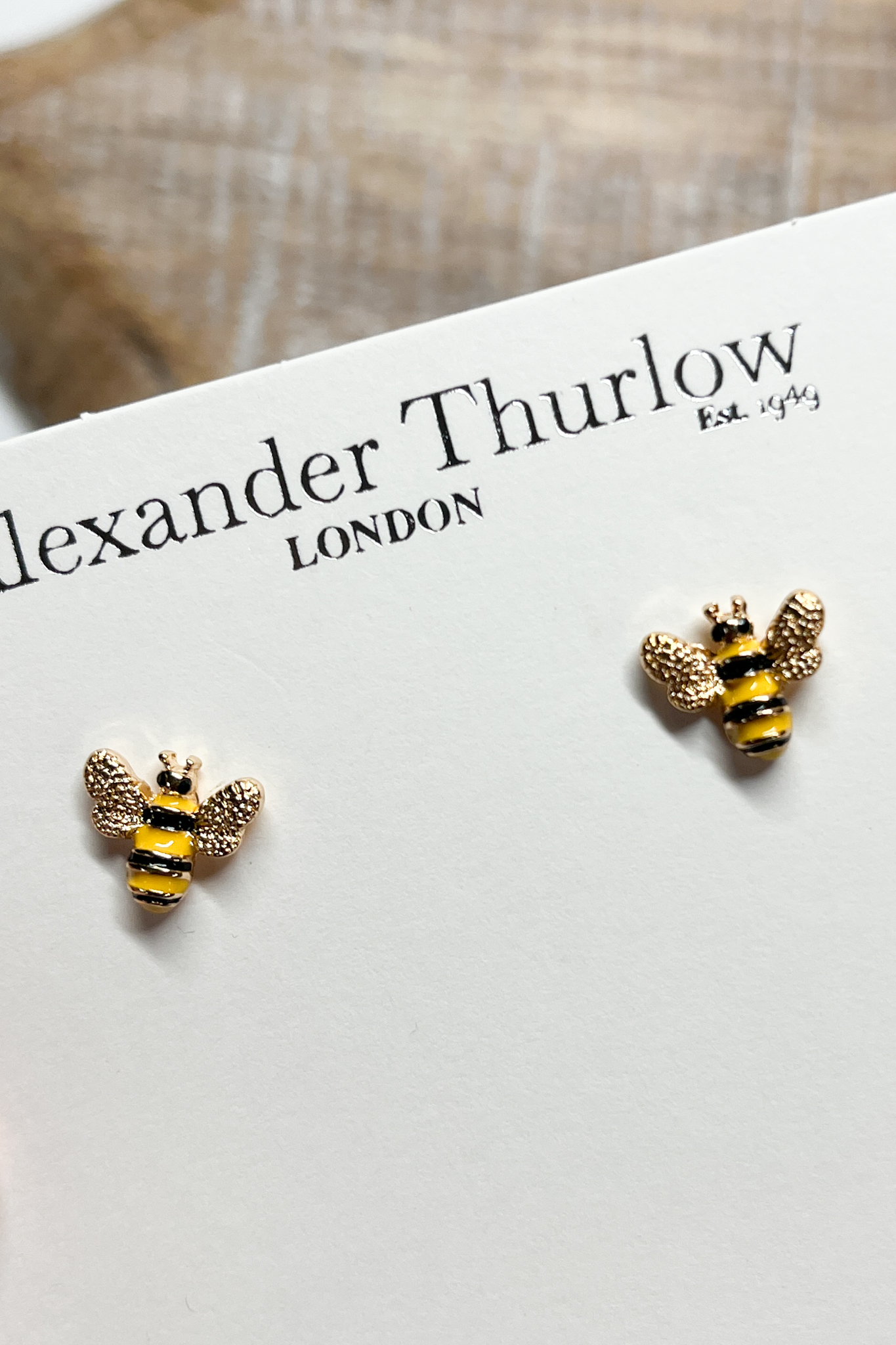 Bumble Bee Stud Earrings
